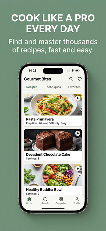 Gourmet Recipe App