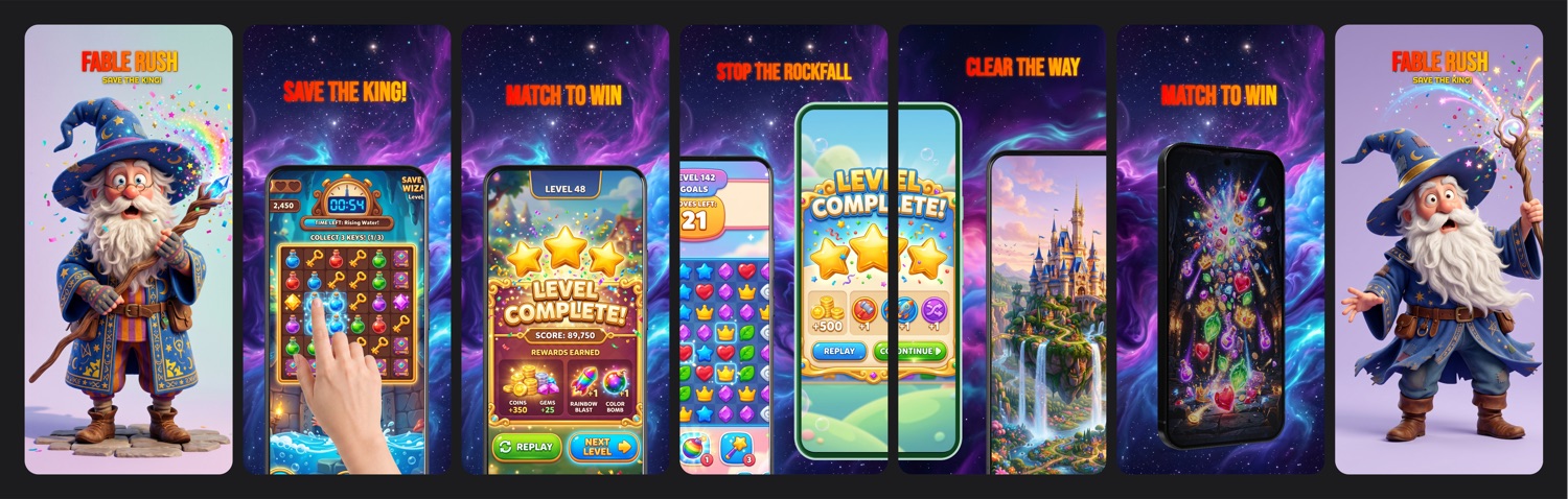 Fable Rush full App Store wall