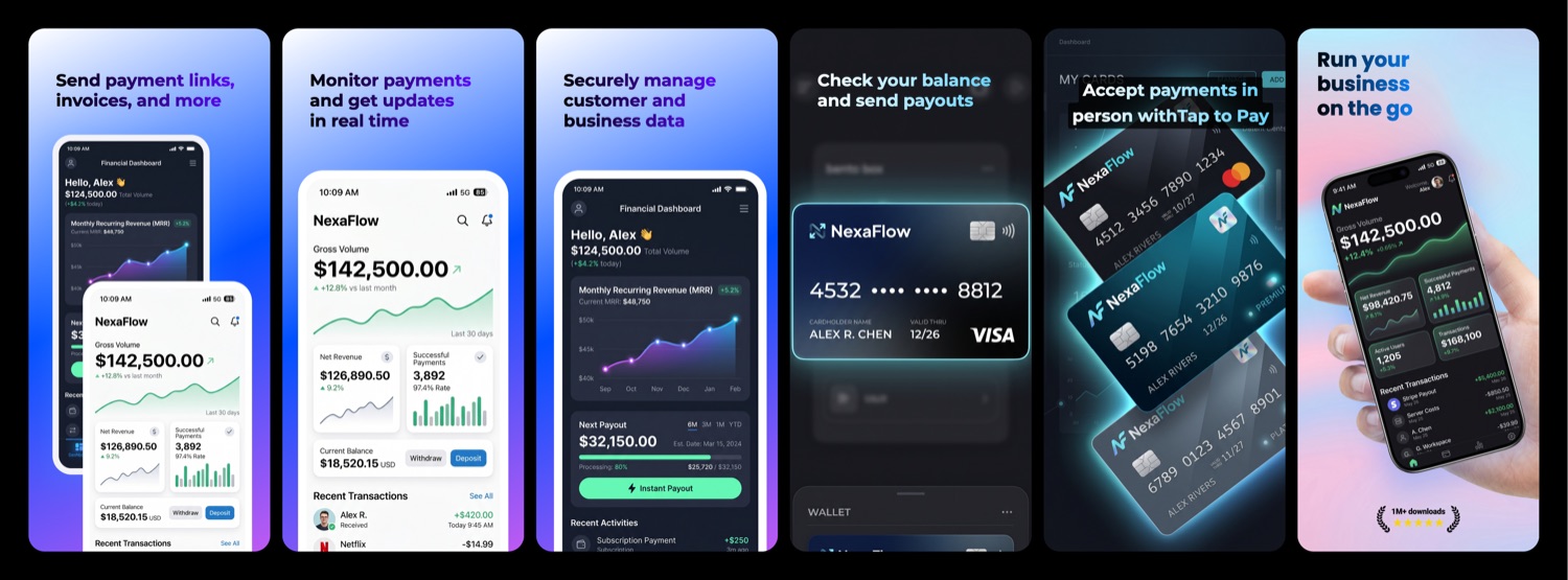 NexaFlow App full App Store wall